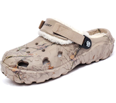 Winter Men Clogs Slippers Warm Furry Slippers Soft Home Cotton Shoe EVA Fluff Slides Casual Outdoor Comfortable Plush Fur Clogs