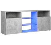 vidaXL Mueble de TV con luces LED 120x30x50 cm, Mueble de Salon, Mueble TV, Mueble TV salon, Mesa de TV, Mueble tele