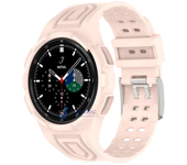 Case+Strap for Samsung Galaxy Watch 6 4 40mm 44mm Transparent Silicone Band Sport Bracelet Galaxy Watch 4 Classic 46 Accessories