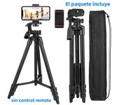 NA3560 Phone Tripod 55in Professional Video Recording Camera Photography Stand for Xiaomi HUAWEI iPhone Gopro with Selfie Remote