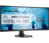 DELL S Series S3422DWG LED display 86,4 cm (34") 3440 x 1440 Pixeles Wide Quad HD LCD Negro