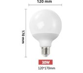 LED Bulbs 30W 20W 15W E27 G70 G80 G95 G120 Energy Saving Global Light Lampada Ampoule LED Light Bulbs White Warm White LED Lamp