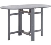 Mesa de Jardín de Madera maciza de Acacia gris 120x70x74 cm