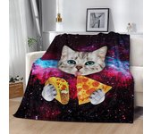 Cute Cat Microfiber Blanket Super Soft Throw Blankets For Bed Bedspread Sofa Decorative Camping Picnic Winter Warm Blanket