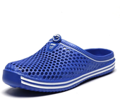 YRZL Mens Sandals Light EVA Summer Casual Shoes Hole Shoes Clogs Lovers Home Garden Outdoor Big Size 45 Male Beach Flat Slippers