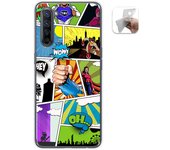 Tumundosmartphone Funda Gel Tpu para Oppo Find X2 Lite diseño Comic Dibujos