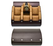 6 Slot Watch Case Storage Box for Men,Watch Travel Case Portable Storage Watch Display Holder for Wristwatches and Smart Watches