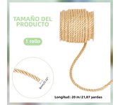 21.9 Yards White Twisted Cord 3 Layers Braided Cord with Spool Decorative Twisted Satin Glitter Rope Braided Cord for Crafts