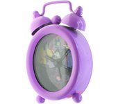 CHRISTIAN GAR Despertador Campanas Disney Ovalado Morado - Reloj Despertador Analógico