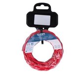 EDM Cable Textil Trenzado Rojo 2x0,75mm 5m - Libre de halógenos - EDM - 11883 Textil Material Eléctrico Cable Eléctrico