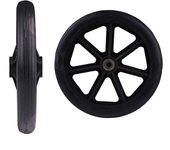 6 Inch Wheels Smooth Flexible Heavy Duty Wheelchair Front Castor Solid Tire Wheel Wheelchair Replacement