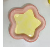 Pet Cat Star Bowl Cartoon Pet Drinking Water Feeding Bowl Ceramics Cat Food Dog Food Utensils Cat Dog Pet Supplies Accessories