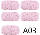 5pcs X100g Soft Velvet Yarn For Knitting Sweater Scarf Blankets Thick Crochet Yarn Threads