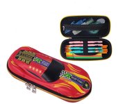 3D Racing car Pencil cases Cartoons school pencil case for children Stationery box EVA plastic pen case boy cute pen bag gifts