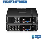 H.265 Mini AHD DVR 5MP-N 5in1 AHD TVI CVI CVBS IP Camera Hybrid Digital Video Recorder 4CH 8CH Home Secuirty DVR CCTV System