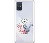 Funda compatible con Samsung Galaxy A71 - Pareja corazon