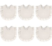 Baberos de muselina para bebés, baberos tipo bandana, baberos ajustables para bebés, niños y niñas, juego de 6, para la dentición y el babeo, baberos tipo bufanda multiusos