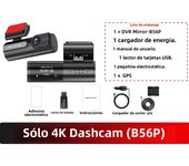 E-ACE Dashcam 4K GPS WIFI front and rear 3 channel car dvr dash cam usb 2 camera Video recorder Black box auto systems Smart