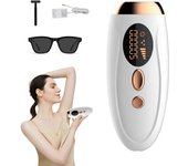 Depiladora Laser,  Depiladora Luz Pulsada Depilacion Maquina Mujer Hair Removal con Función de Refrigeración de Hielo 5 Niveles de Energía para Ingles Axilas Cara Cuerpo