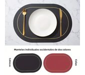 Table Leather Placemats Set of 1/4/6pcs,Washable for Dining,Heat-Resistant Non-Slip Insulation Waterproof Place Mats