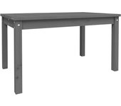 Mesa de Jardín Madera maciza de Pino Gris 82,5x50,5x45 cm