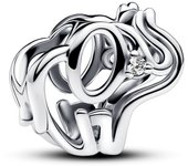 Pandora Charm en plata de ley Elefante en Filigrana 793345C01 , para Mujer