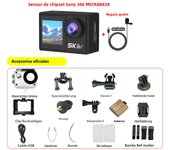 5K Action Camera 4K60FPS 2'' IPS Touch Screen 170° EIS WiFi DVR Action Cam 5X Zoom 30M Waterproof Motorcycle Helmet Sport Camera