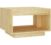 vidaXL Mesa de centro de madera maciza de pino 50x50x33,5 cm Natural, Blanco, Marrón miel Mesita de Salón o Comedor o Auxiliar Mesa de Café Meuble Salón
