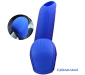 2Pc/Set CarAuto Manual Silicone Shift Gear Head Knob Cover Handbrake Hand Brake Covers Sleeve Case Skin Protector Car Styling