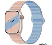 Magnetic silicone watch band for Apple Watch 38/40/41mm42/44/45/49mm, sport loop men's women's watch band for iWatch 987654321Se