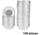 100/200Pcs Egg Tart Molds Aluminum Foil Cupcake Mold Disposable Cake Cookie Mold Mini Pot Egg Tart Molds Baking Tray Tartlets