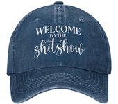 Sombrero divertido que da la bienvenida al espectáculo de mierda. Sombrero para mujer. Sombreros de papá. Gorras gráficas.