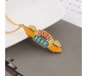 American TV Show Friends Central Perk Keychain Coffee Time Enamel Keyring Chian Pendant For Friends Gifts