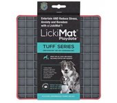 LickiMat Playdate Tuff Alfombrilla De Lamer para Perros y Gatos Rojo