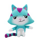 Casa de muñecas de juguete para niños, juguete de peluche de dibujos animados de Mercat, coche de gato sonriente, abrazo de gato