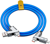 4 In 1 120W USB Type C to Type C IOS Cable 3 IN 1 PD 100W Fast Charging Data Cable for iPhone 11 12 13 14 15 Pro Max Samsung S24
