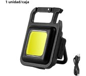 COB LED Mini Flashlight Super Bright EDC Keychain Light Outdoor Emergency Camping Pocket Lamp With Tail Magnet Corkscrew