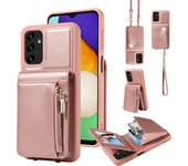 CAESBON For Galaxy S24 Ultra S24 plus S24 S23 FE S22 S21 For Samsung Galaxy Z Flip 5 Z Fold 5 Phone Case Zipper Leather Cases