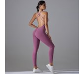 Yoga Bodysuit Romper Backless Set Fitness Bodysuit Fitness One Piece Sports Suit Stretch Bodysuit Gym Clothes Push Up Sportswear