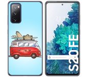 Tumundosmartphone Funda Gel Tpu para Samsung Galaxy S20 FE diseño Furgoneta Dibujos