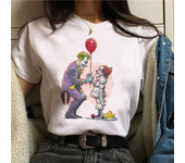 Horror Friends Pennywise Michael Myers Jason Voorhees Halloween Women T-Shirt Top Ouija T Shirt Camiseta Female Tee Short sleeve