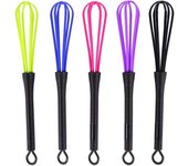 Batidor de Cocina, 5 piezas de plástico para Salón, batidor de Mano para Tinte de Cabello, batidor de crema para
