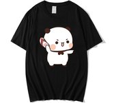 Anime Cartoon Panda Bear Bubu and Dudu T Shirt Kawaii Graphic Printed Summer Men Cotton T Shirt Fashion Crew Neck T Shirt Women