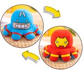 20-40cm Plush Doll Avengers Spiderman Iron Man Captain America Hulk Thanos Octopus Plush Cartoon Toy That Can Be Flipped Gift ﻿