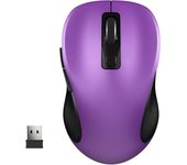 Ratón inalámbrico  3 niveles de DPI y 6 botones - violeta