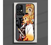 Demon Slayer Art Anime Phone Case For Redmi Note 13 12 11 10 9 8 Pro Plus S T 5G 4G Matte Frosted Translucent Cover
