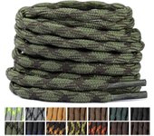 Stepace Cordones Redondos para Botas de Senderismo y Montaña, Trekking Zapatos, 15 colores, 100-180cm, 5.5mm Diámetro