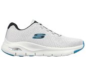 Skechers 232601_WBL Zapatillas deportivas para hombre blancas en textil 80411