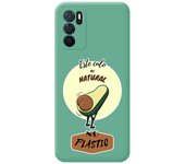 Funda Silicona Líquida Verde para Oppo A54s diseño Culo Natural Dibujos
