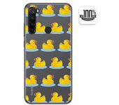 Tumundosmartphone Funda Gel Transparente para Xiaomi Redmi Note 8T diseño Pato Dibujos